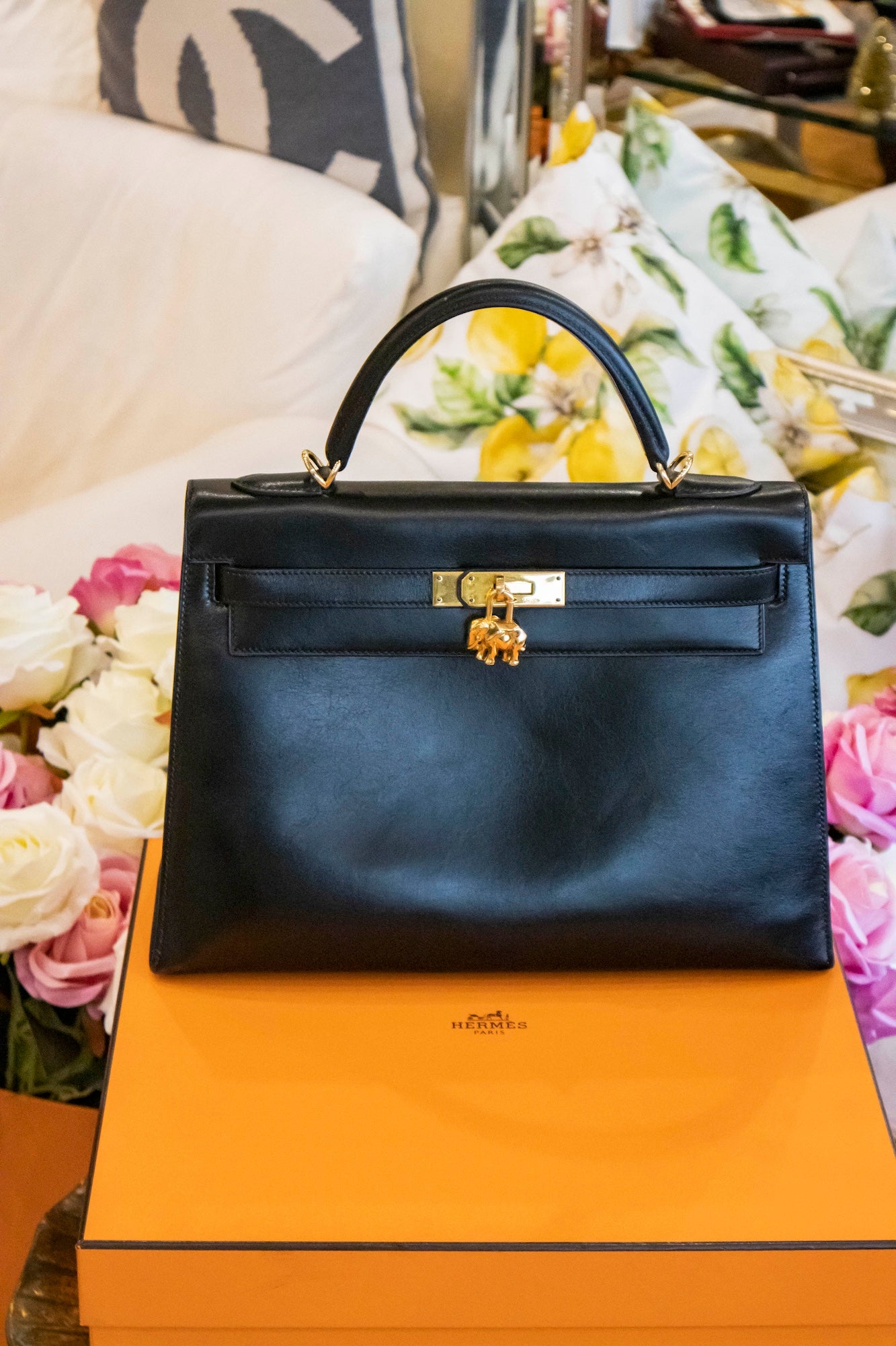 Hermès - Kelly 32 Bag Schwarz