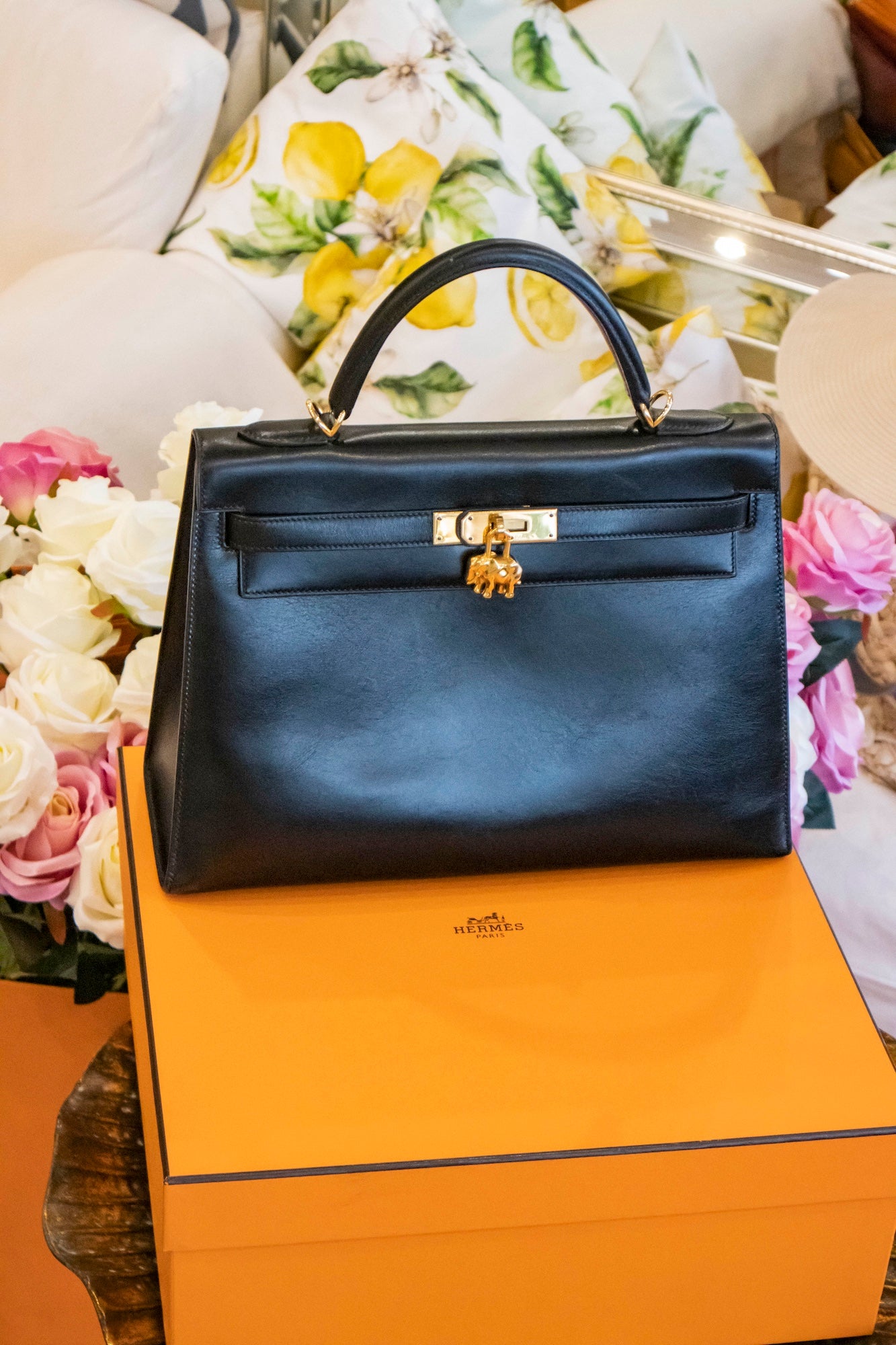 Hermès - Kelly 32 Bag Schwarz