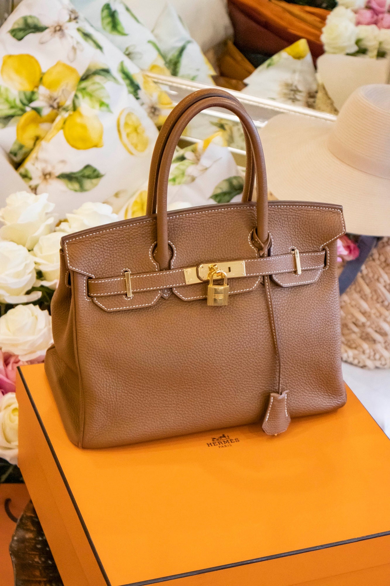 Hermès - Birkin Bag 30 Gold Togo Leder Goldene Hardware