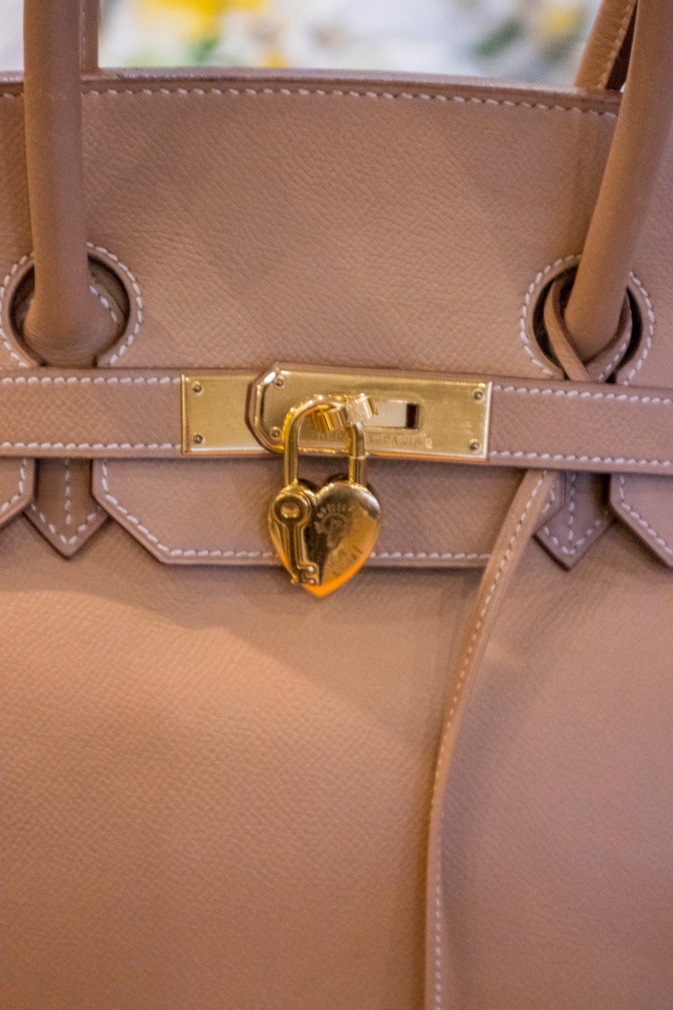 Hermès - Birkin Bag 35 Naturelle Courchevel Leder Goldene Hardware