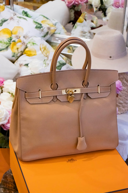 Hermès - Birkin 35 Swift Étoupe