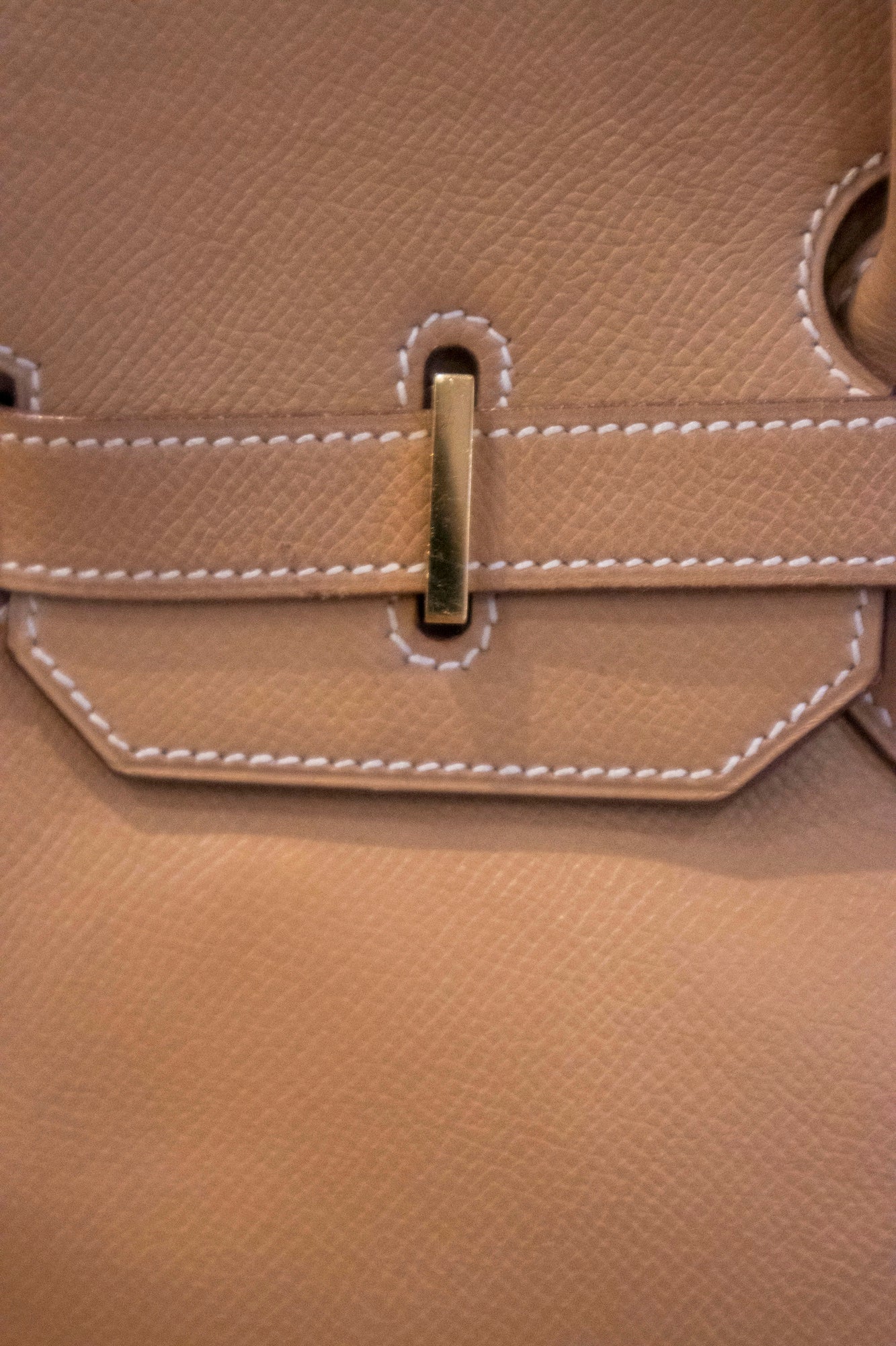 Hermès - Birkin Bag 35 Naturelle Courchevel Leder Goldene Hardware