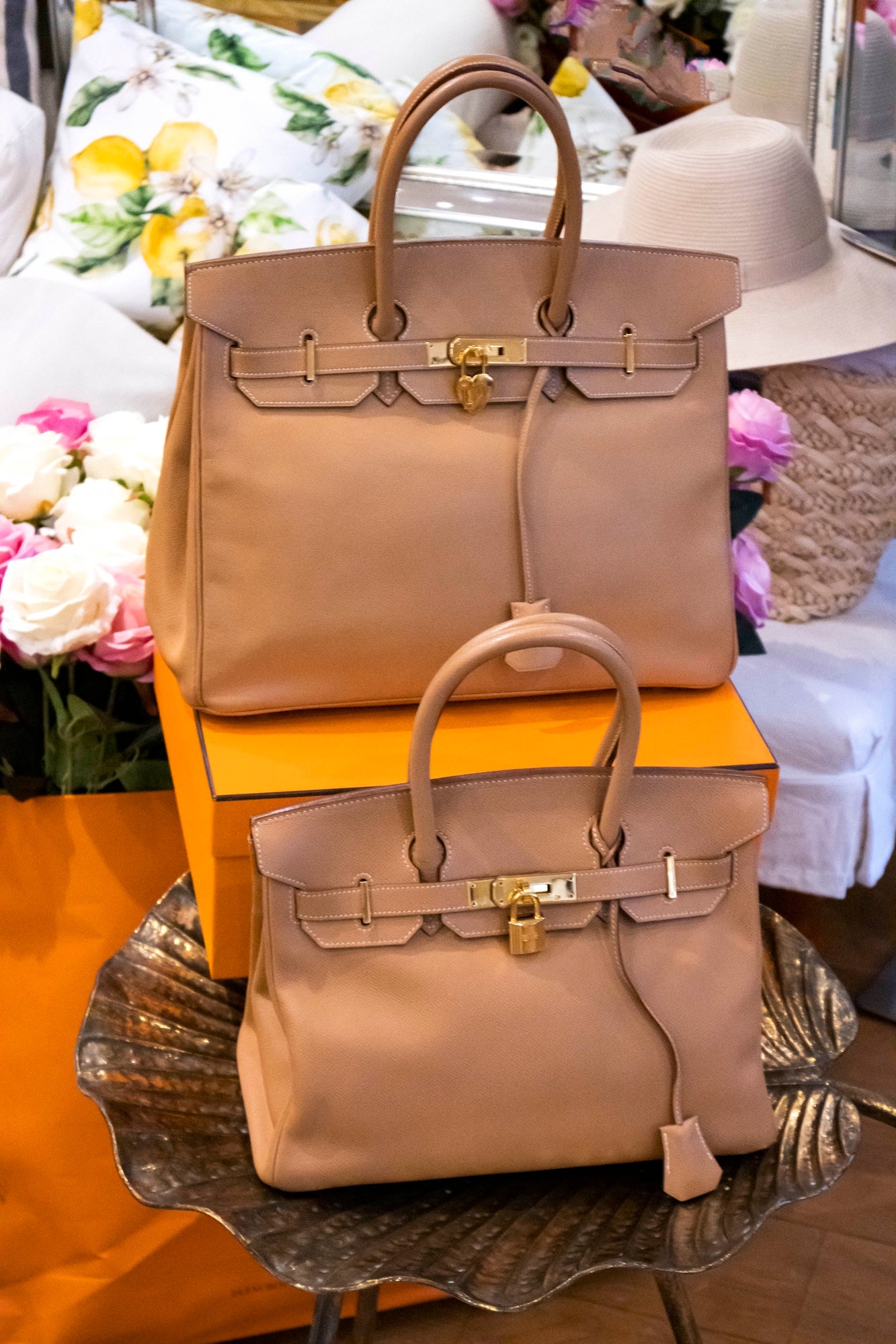 Hermès - Birkin 30 Naturelle Courchevel Leder Goldene Hardware