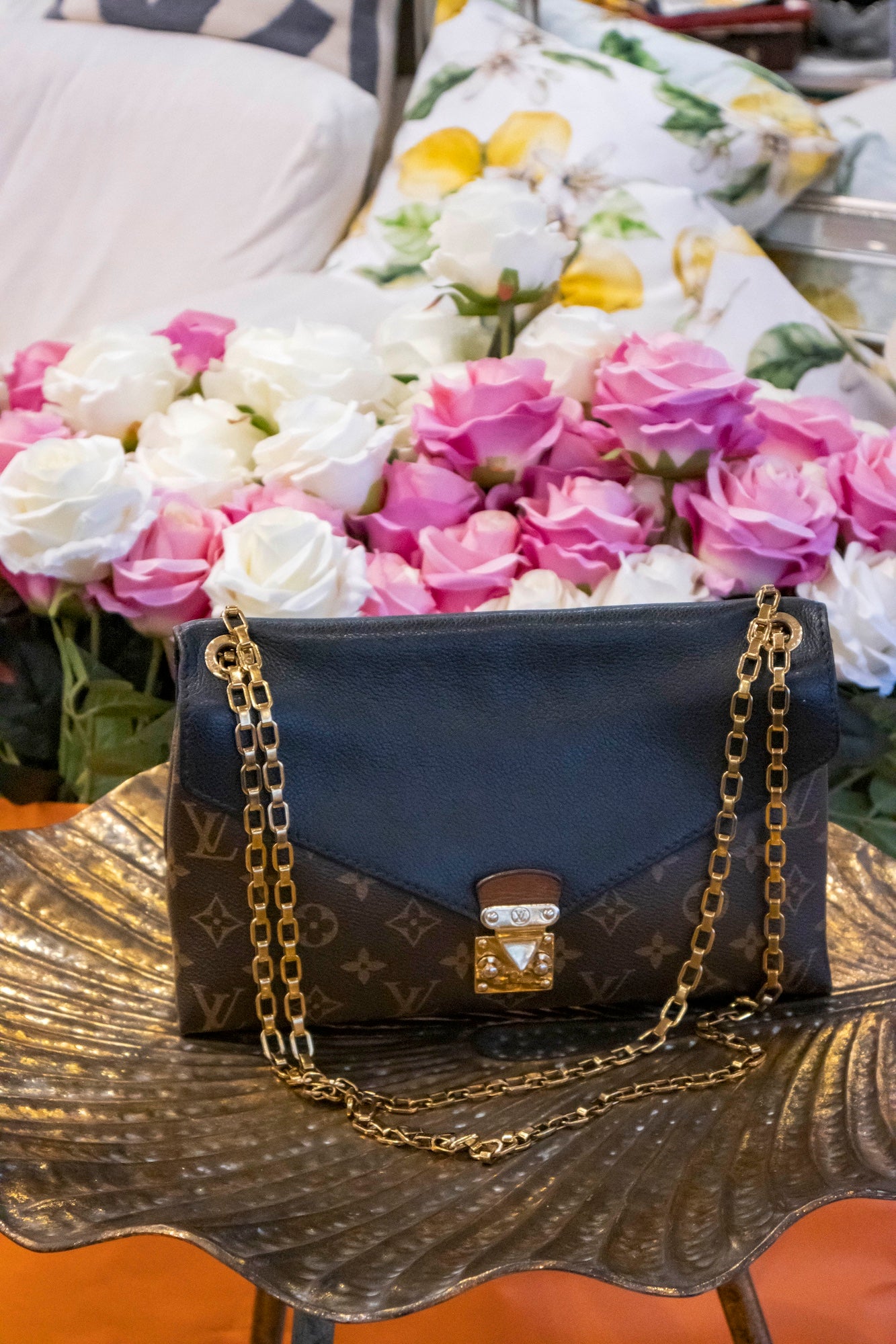 Louis Vuitton - Pallas Chain Noir Handtasche