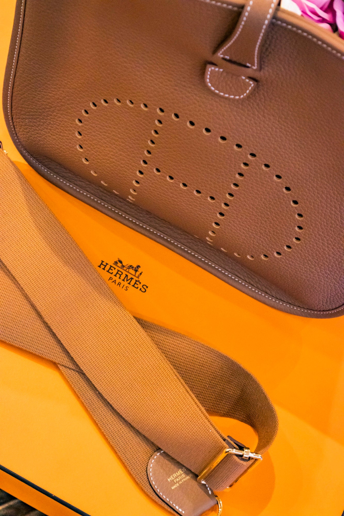 Hermès - Evelyne 33 Epsomleder Cognac