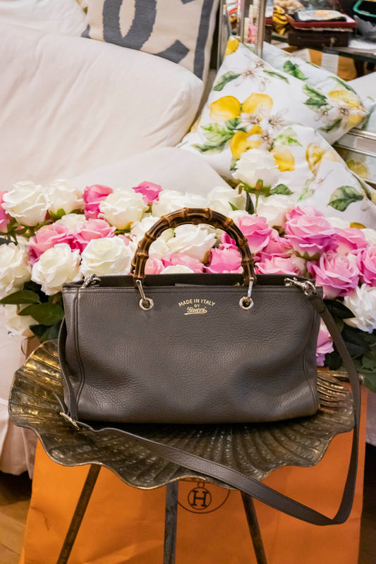 Gucci - Medium Bamboo Shopper Leder