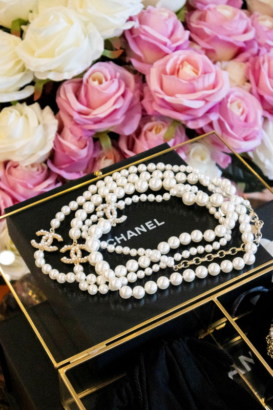 Chanel - CC Perlenkette lang Jubiläum 100 Jahre Chanel