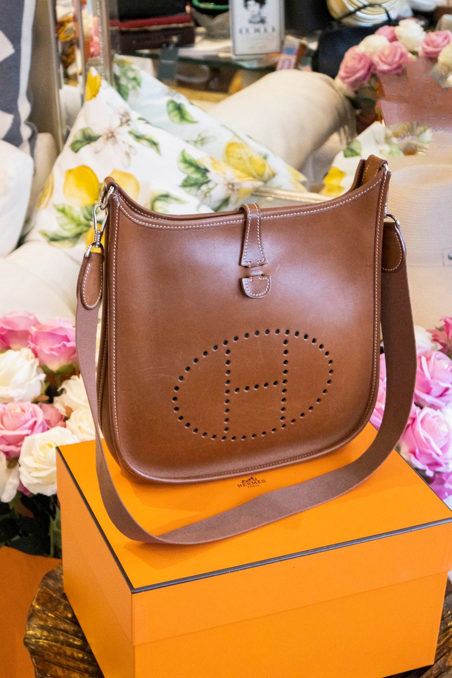 Hermès - Evelyne 29 Gold Barenia Leder