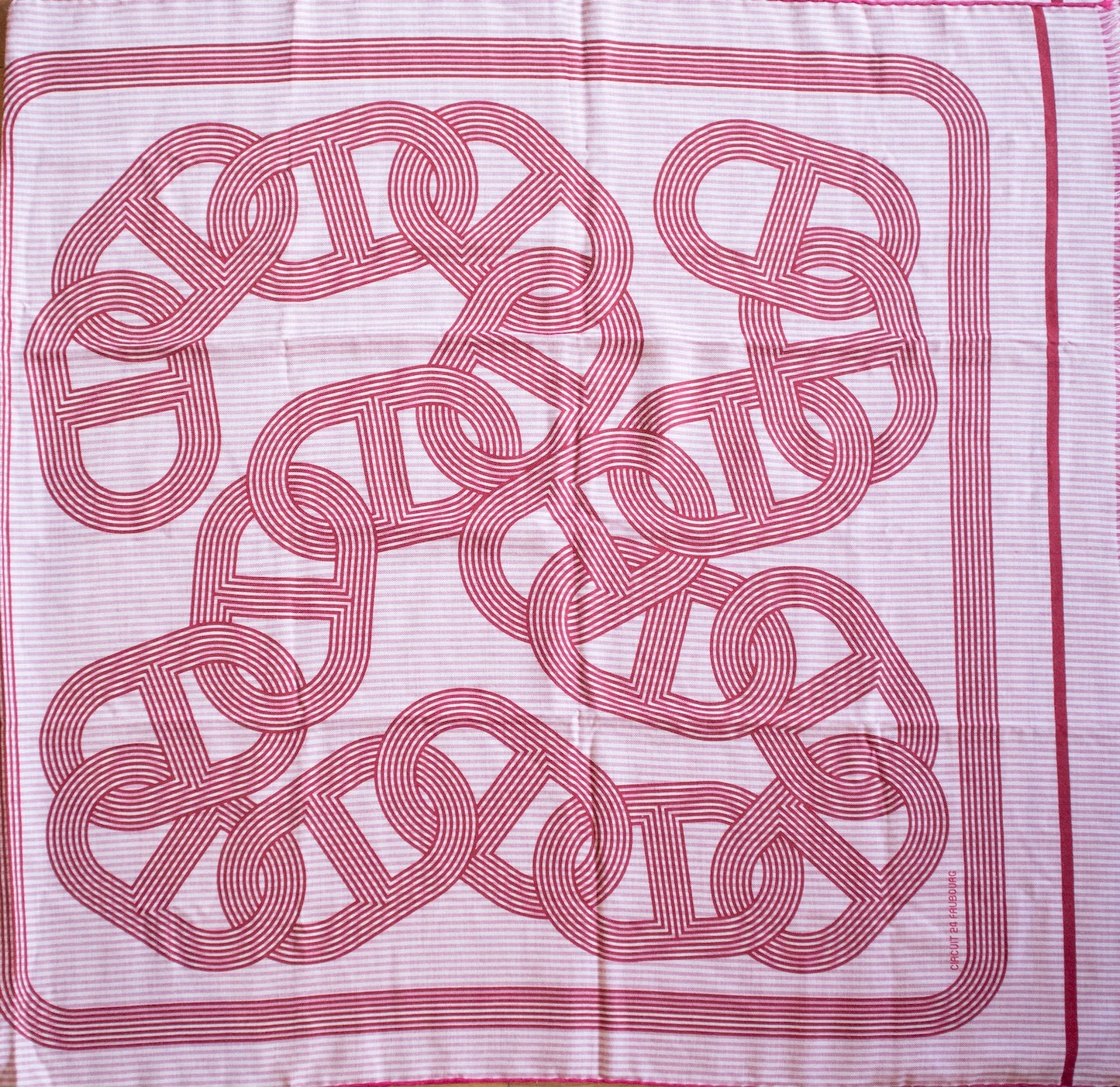 Hermès - Cashmere Schal rosa