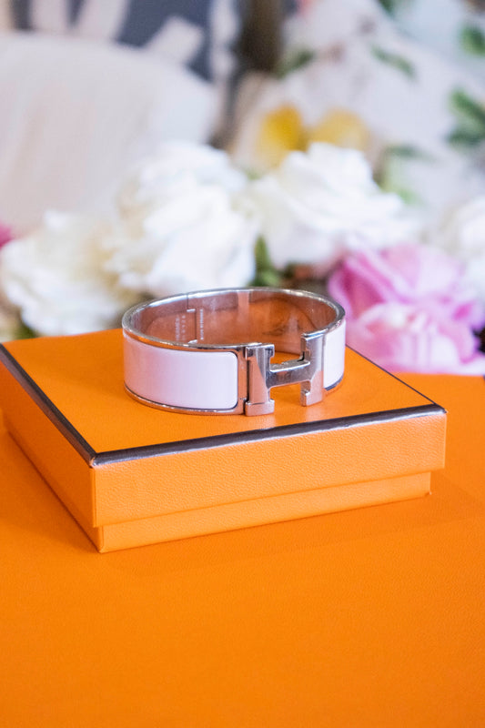 Hermès - Clic Clac H Armband in Hellrosa
