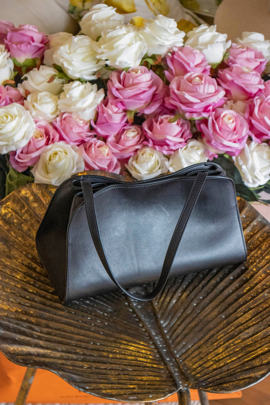 The Row - Peggy Clutch Black