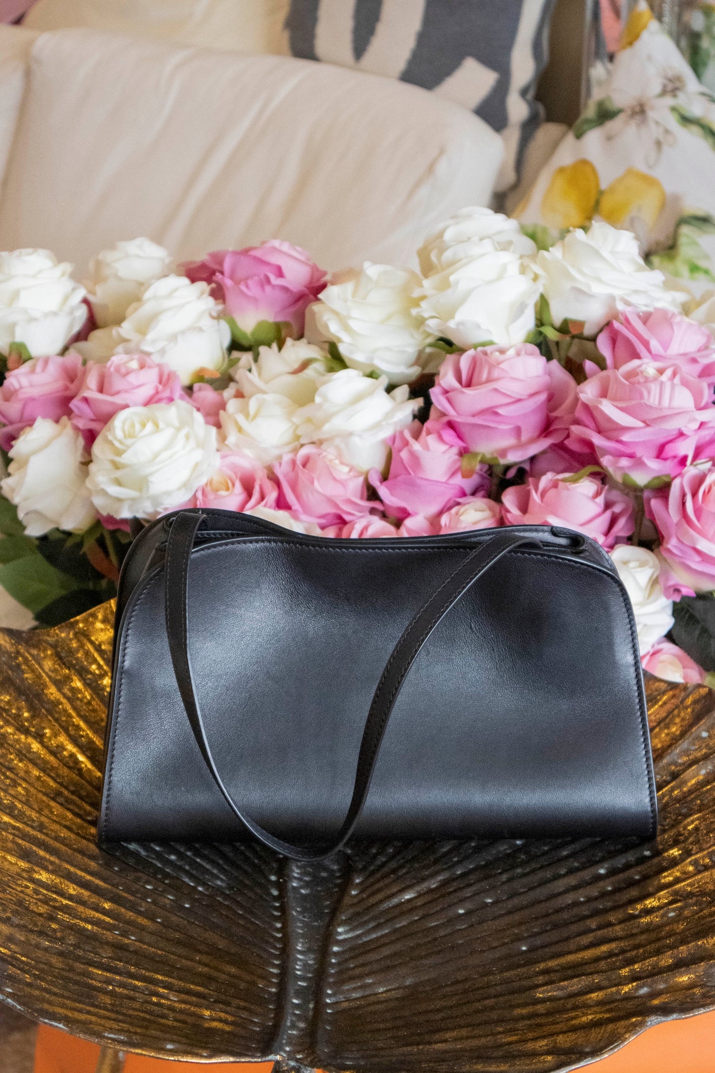 The Row - Peggy Clutch Black