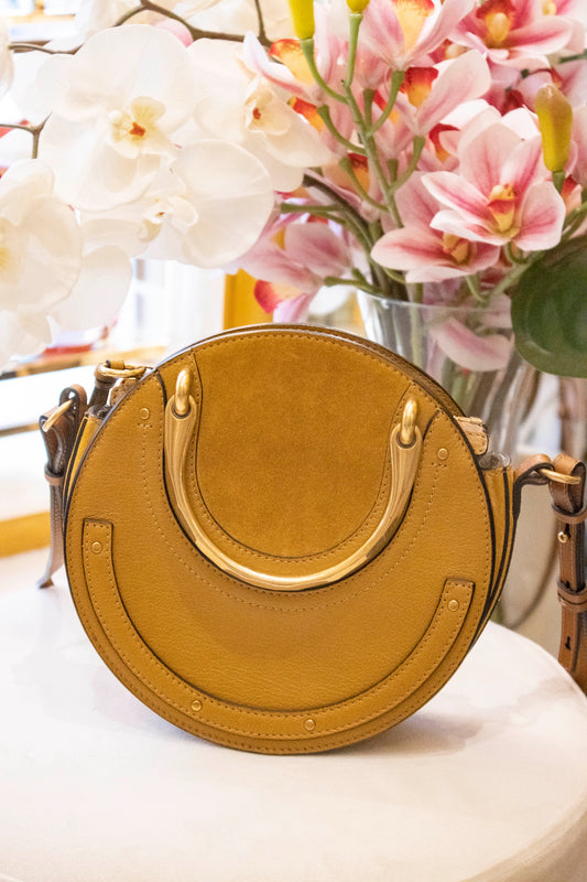 Chloé - Pixie Gold Leder und Veau Velours
