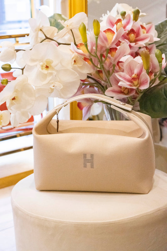 Hermès - Kulturbeutel Brides à Brac grosses Modell Naturelle aus Baumwolle