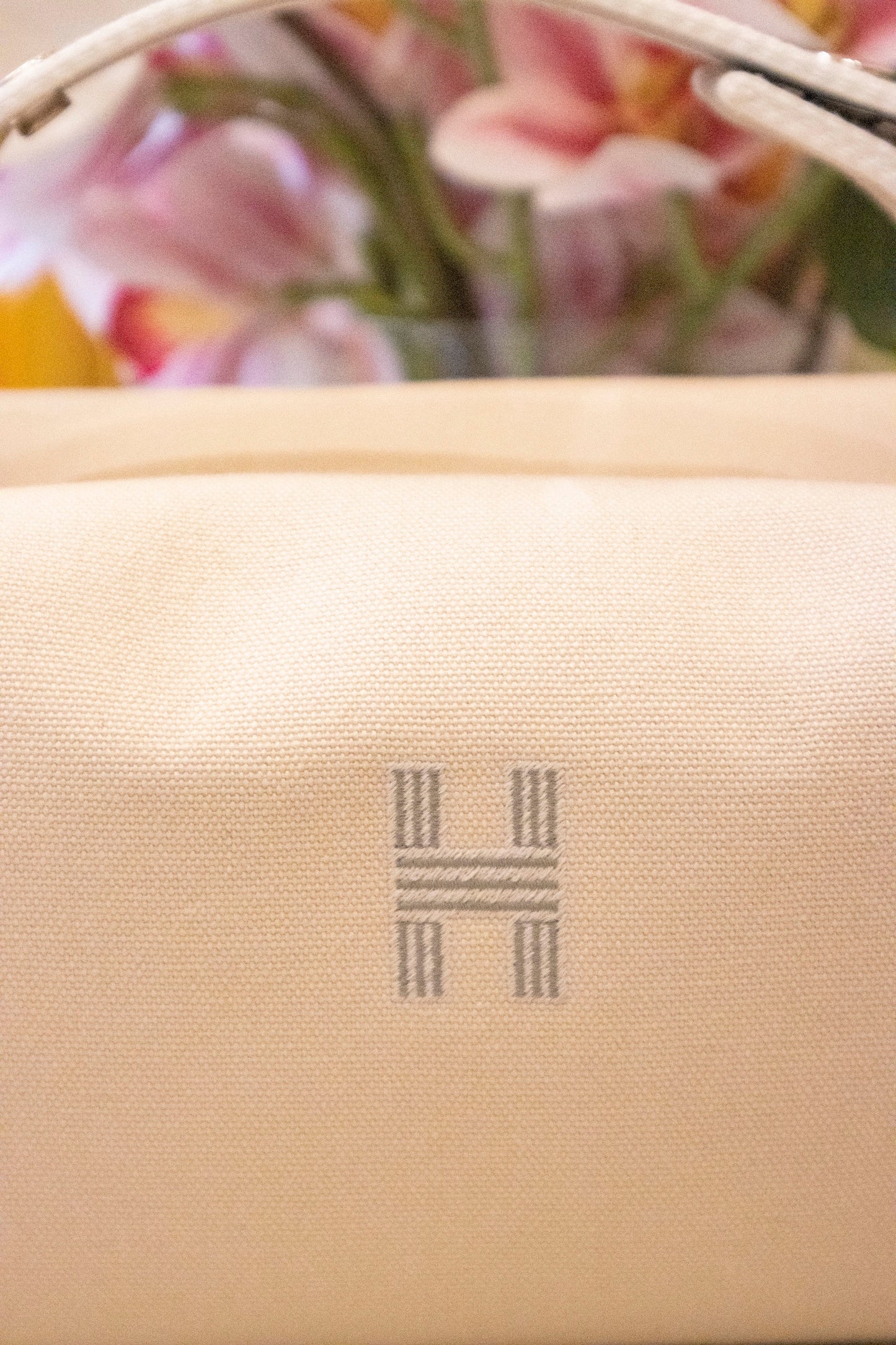 Hermès - Kulturbeutel Brides à Brac grosses Modell Naturelle aus Baumwolle