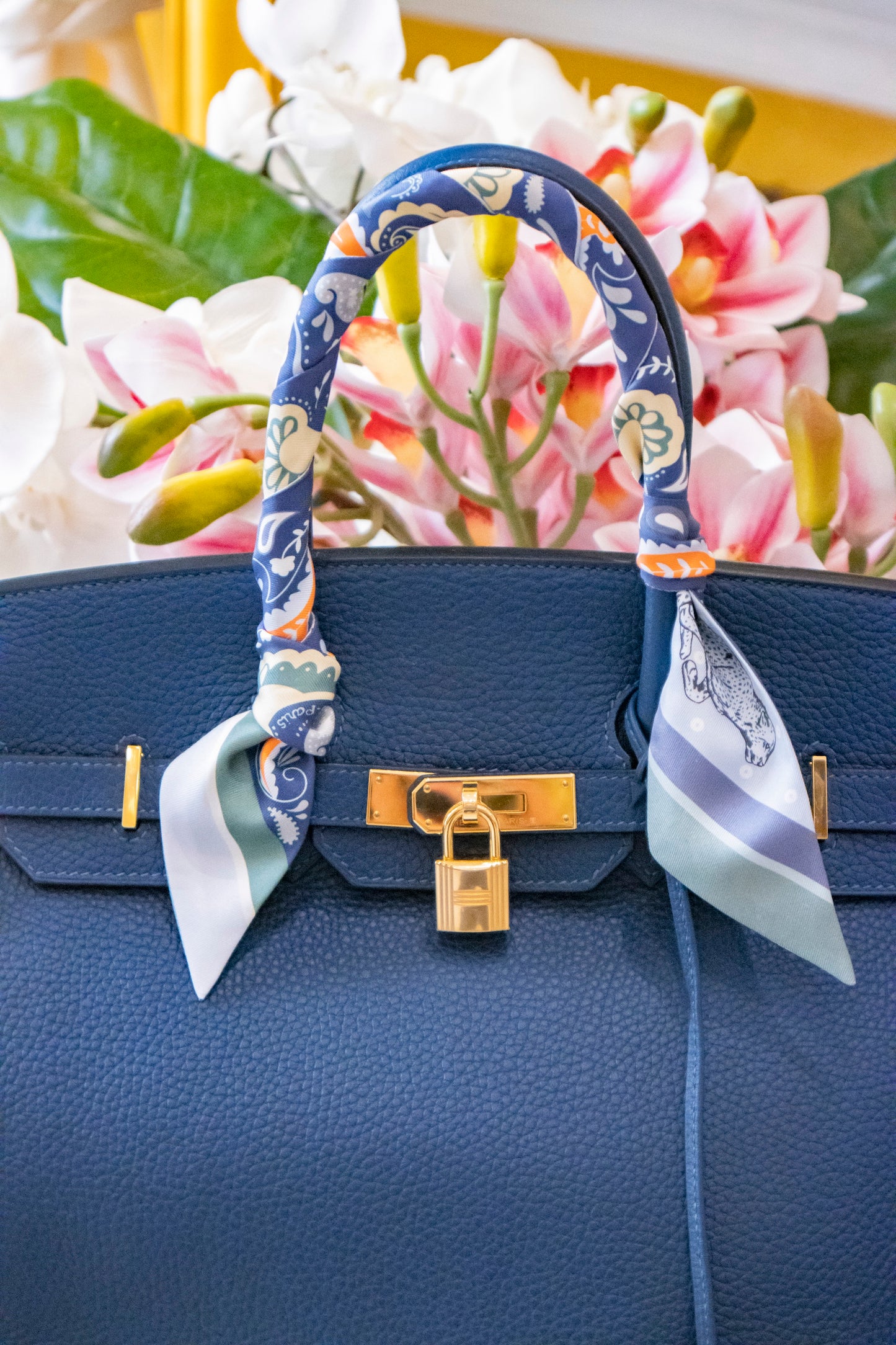 Hermès - Birkin Bag 35 Deep Blue Taurillon Clemence Leder Goldene Hardware