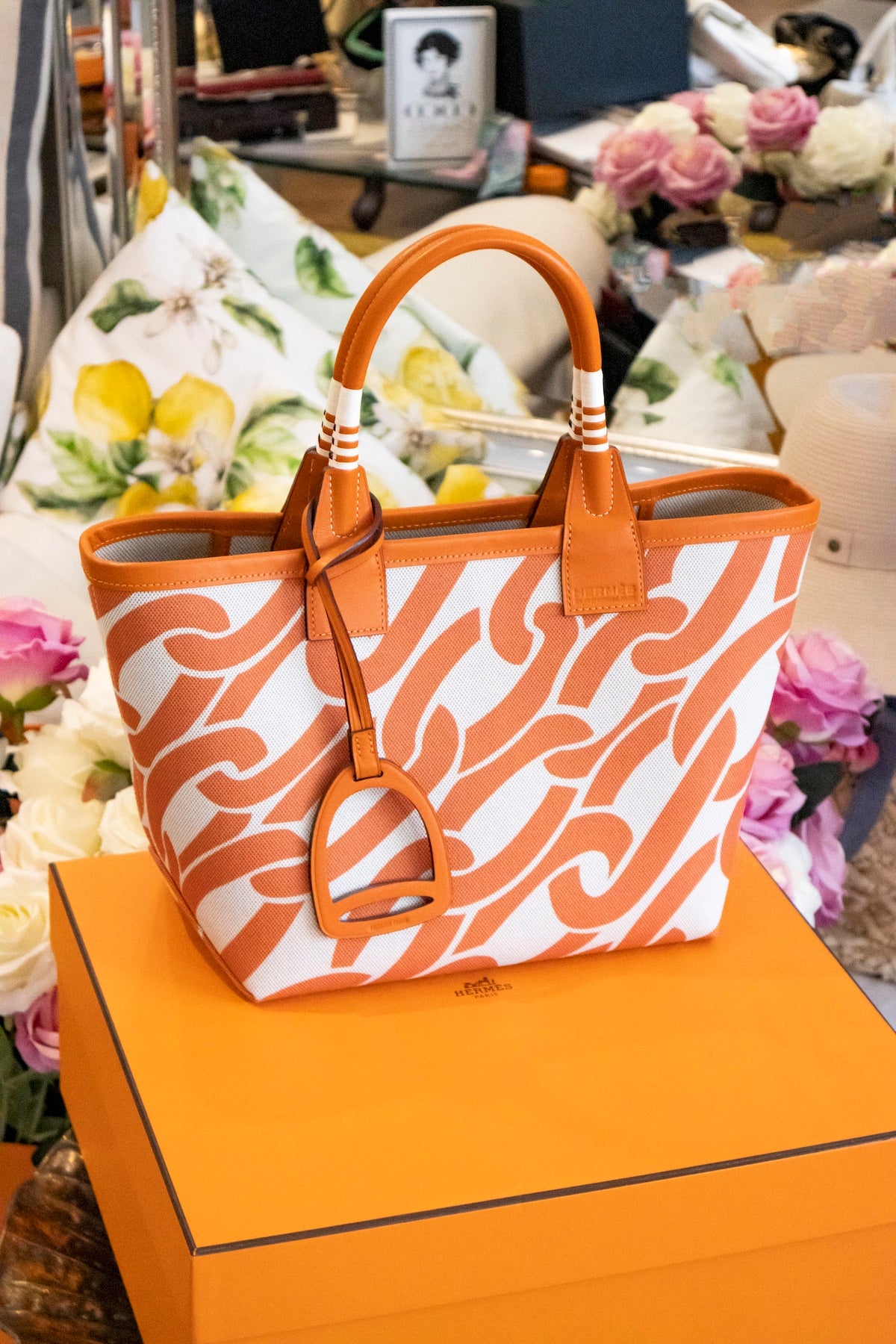Hermès - Stable Tote Bag Orange Beige