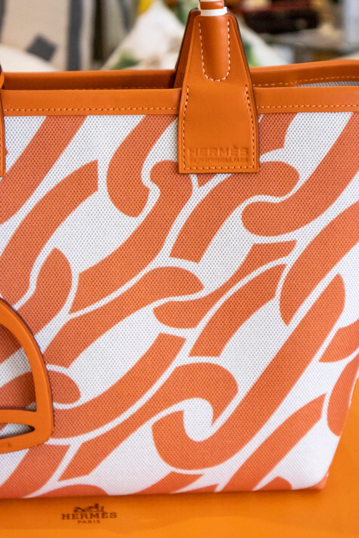 Hermès - Stable Tote Bag Orange Beige