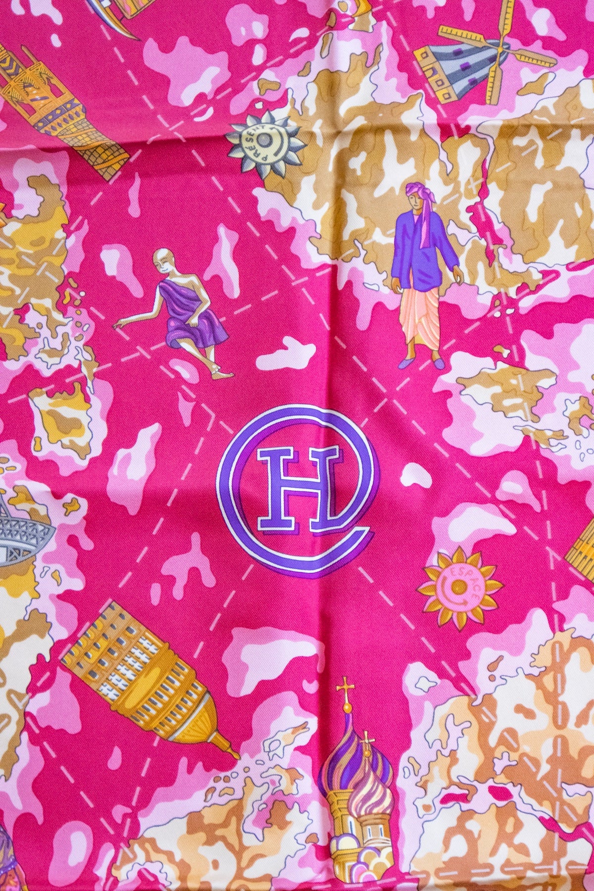 Hermès - Seidentuch 90 Fuchsia
