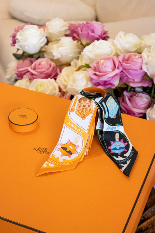 Hermès - Twilly Funny Sunny Ice Cream Orange and Black