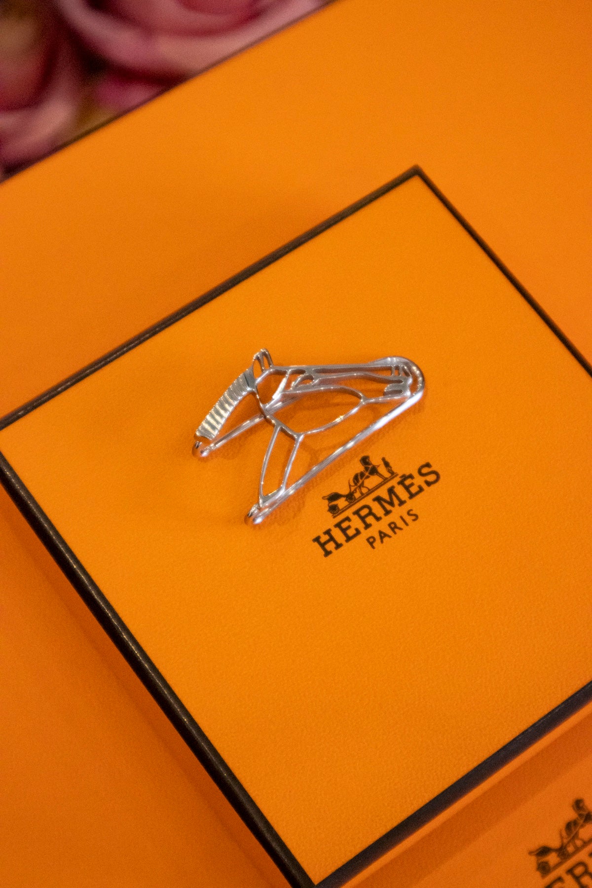 Hermès - Geldscheinklammer Equestrian silber&nbsp;
