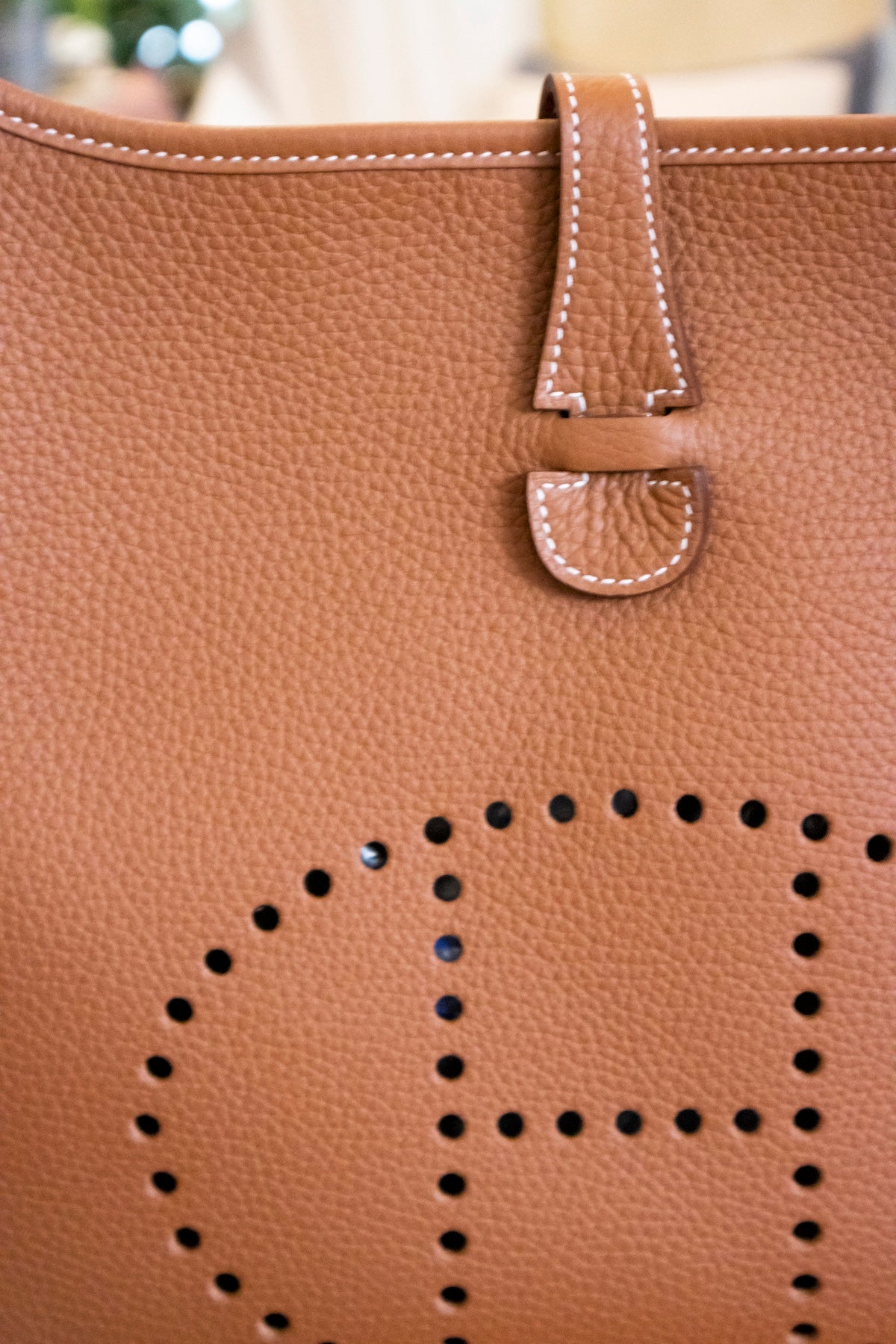 Hermès - Evelyne 29 Gold Taurillon Clemence Leder Silberne Hardware