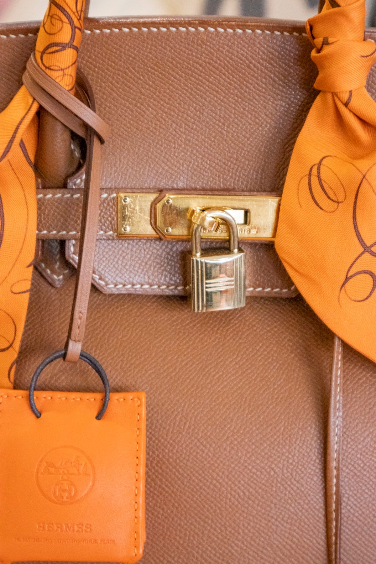 Hermès - Birkin Bag 35 Gold Courchevel Leder Goldene Hardware