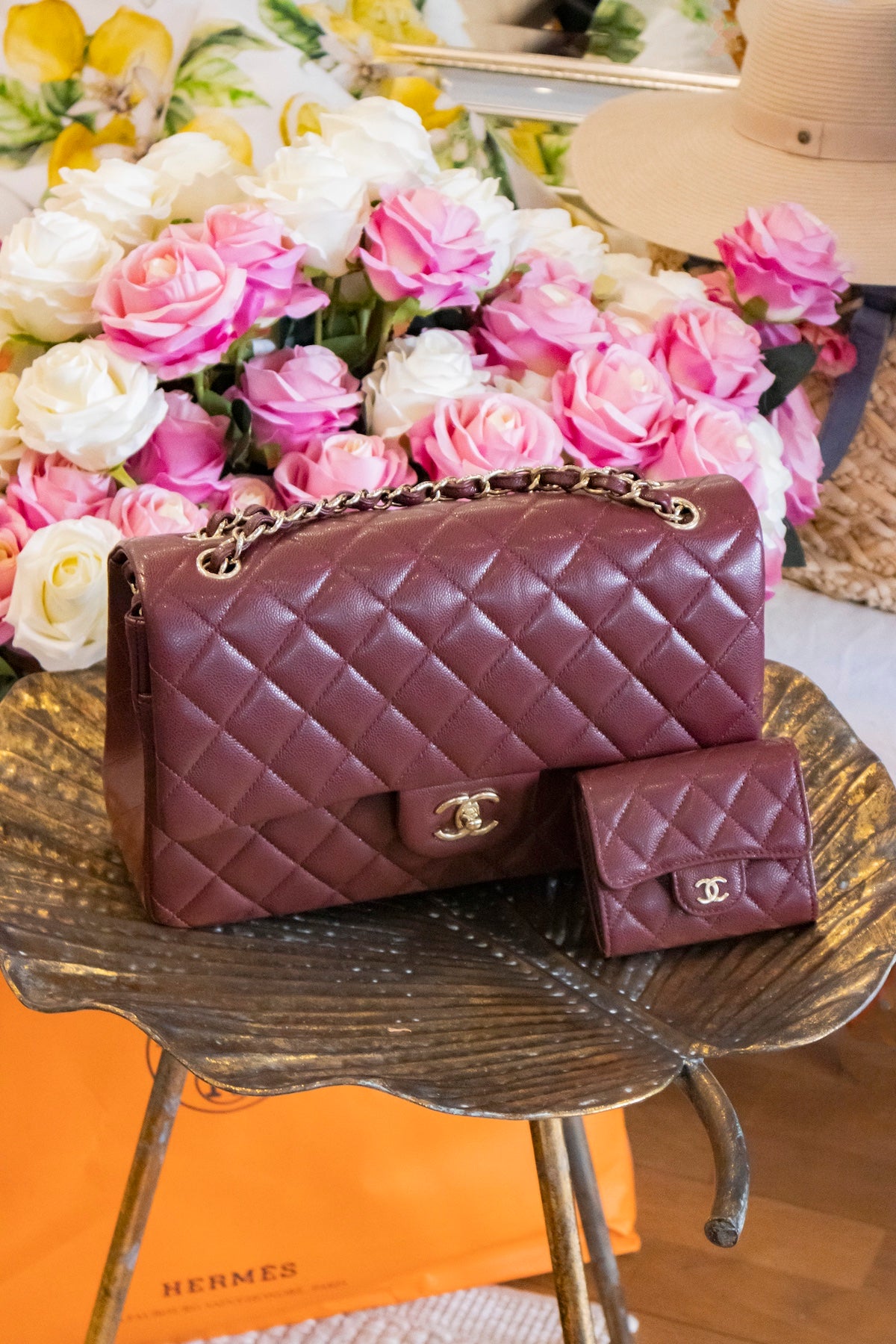 Chanel - Wallet Small Caviar Leder Goldene Hardware