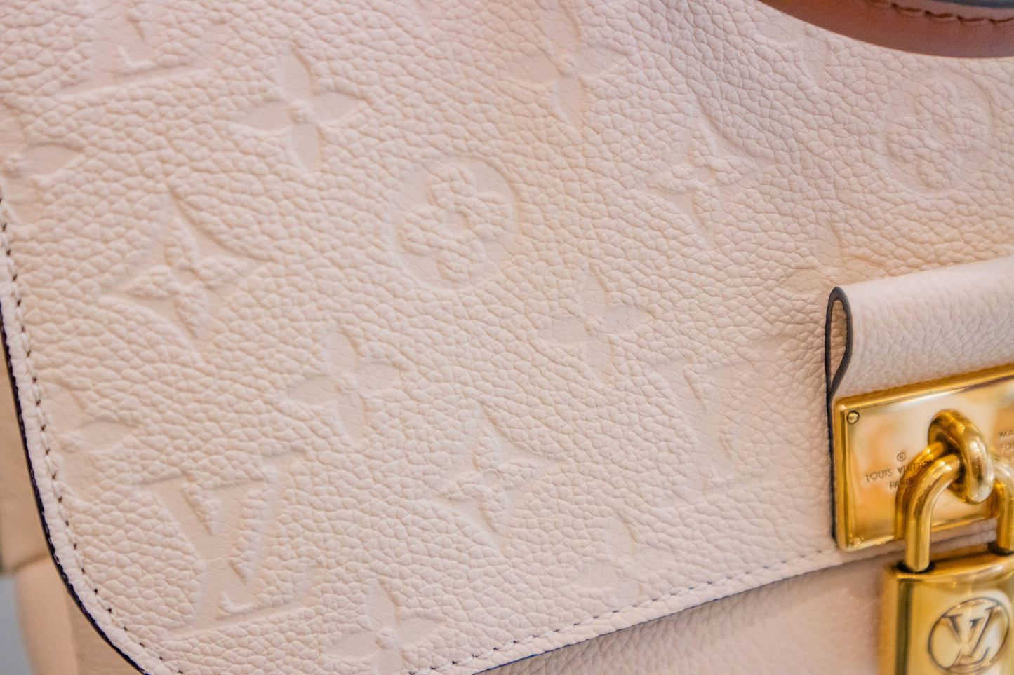 Louis Vuitton - Monogram Empreinte Leather Marignan Creme Caramel