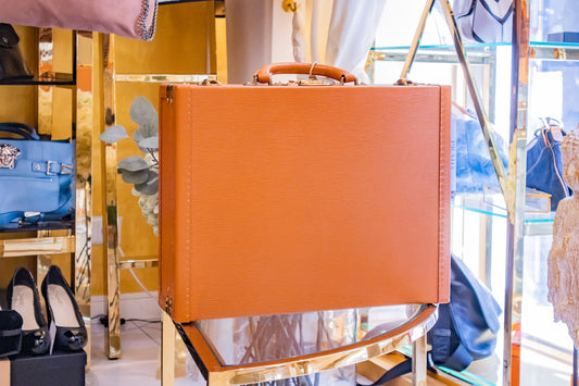 Louis Vuitton - Aktenkoffer President Classeur Epi Cipango Hellbraun