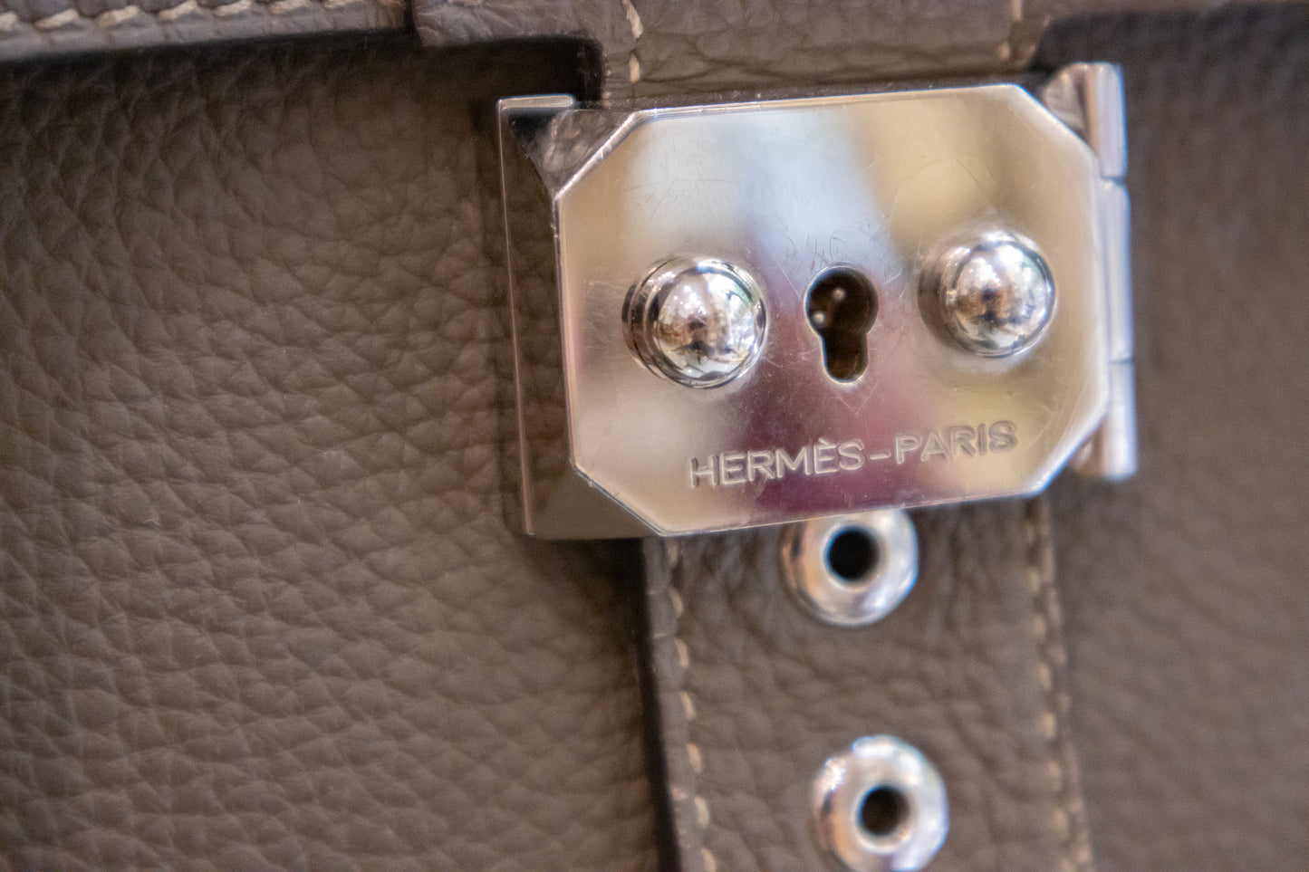 Hermès - Aktentasche Grau