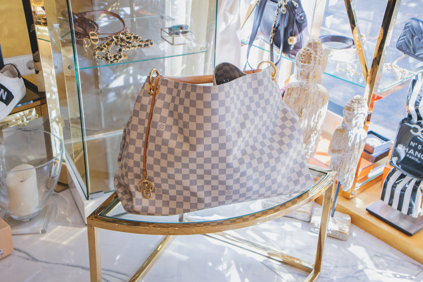 Louis Vuitton - Artsy MM Damier Azur Canvas