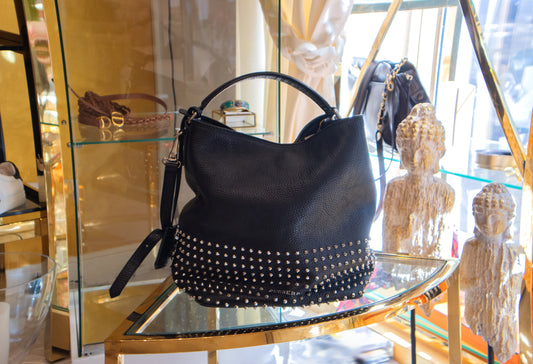 Burberry - Black Susanna Studded Satchel