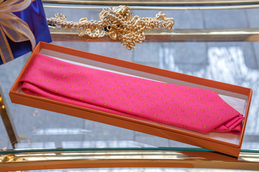 Hermès - Krawatte Rosa