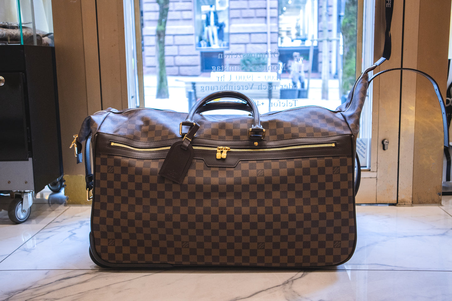 Louis Vuitton - Reisetasche rollbar Damier Ebene