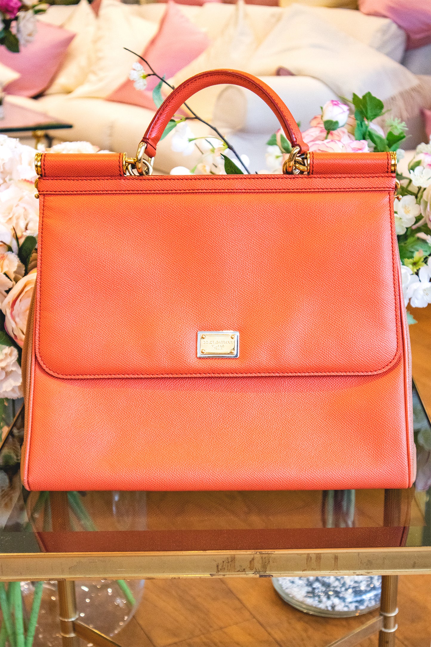 Dolce & Gabbana - Sicily Bag Orange/Braun