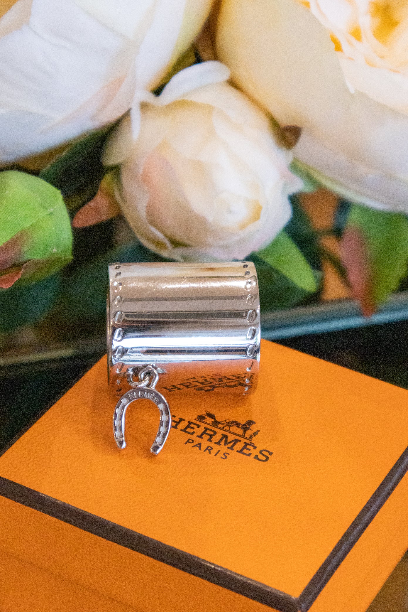 Hermès - Tuchring mit Hufeisen