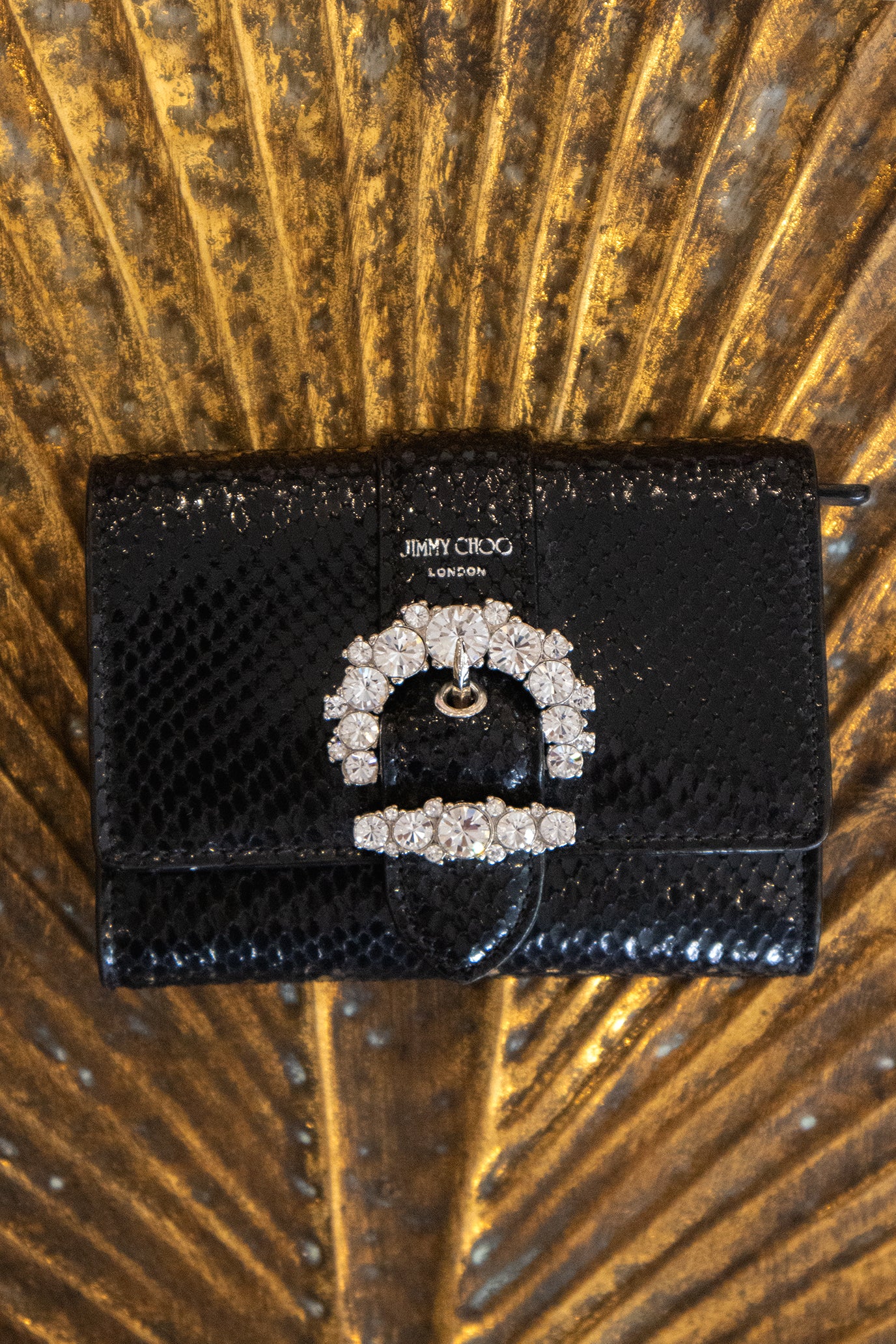 Jimmy Choo – Cheri Portemonnaie aus Lizard-Prägung