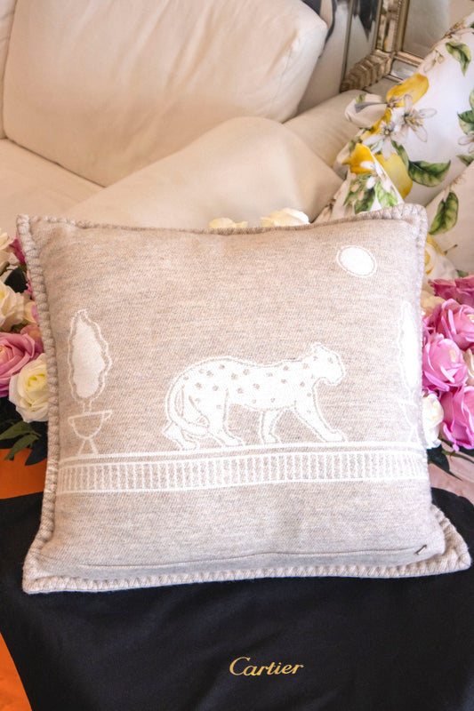 Cartier - Plaid & Kissen - Beige Panthère De Wool Cashmere