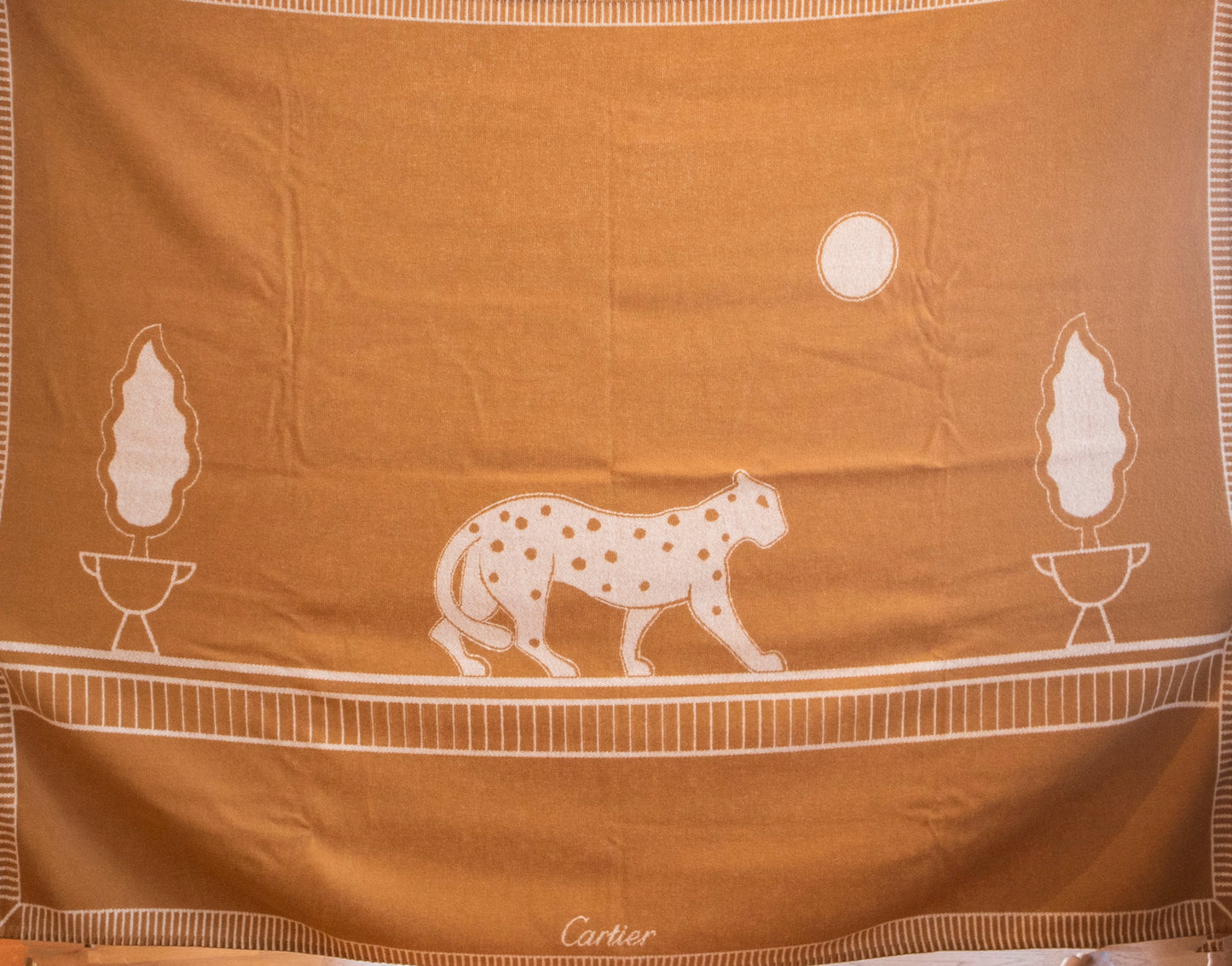 Cartier - Plaid & Kissen - Beige Panthère De Wool Cashmere