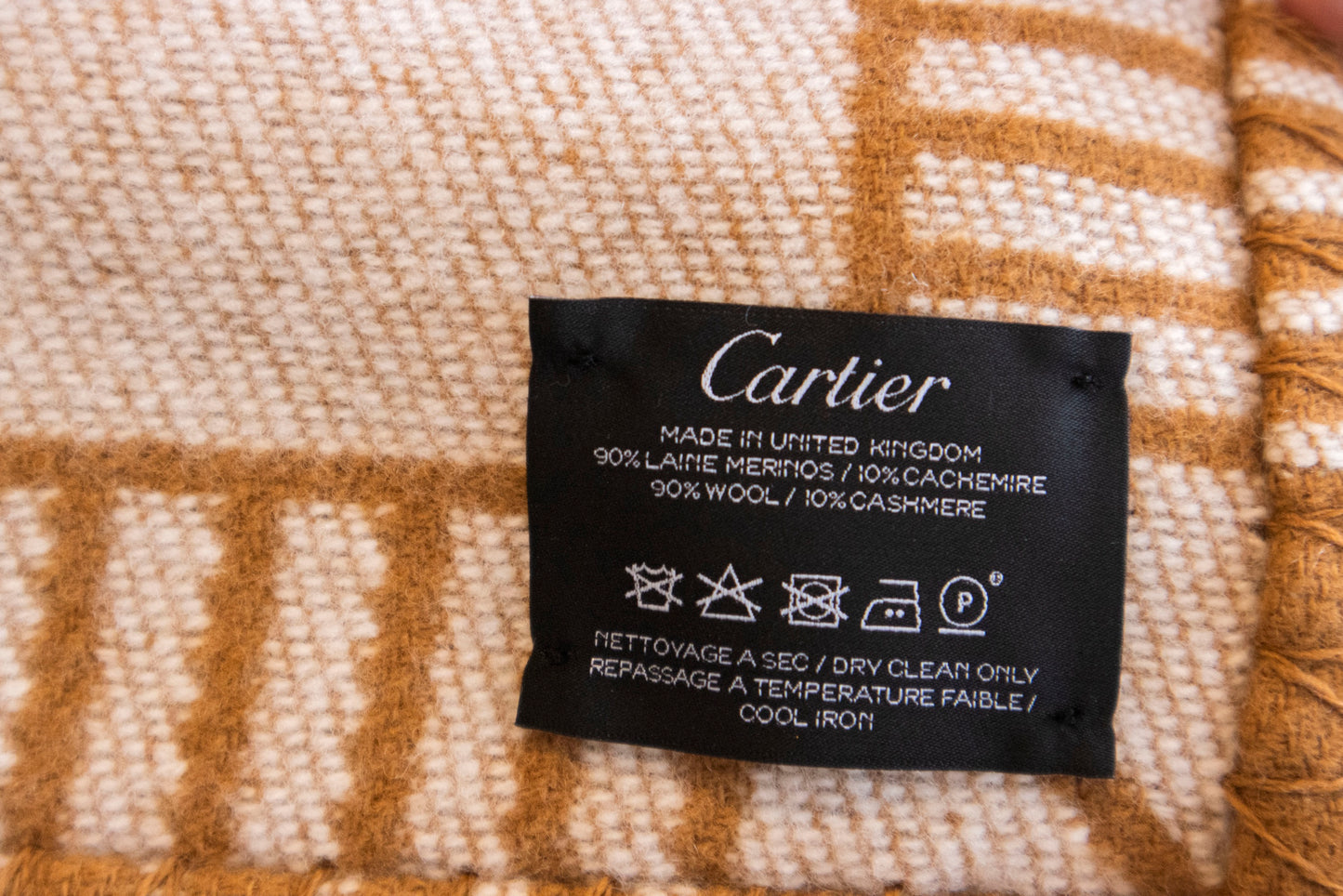 Cartier - Plaid & Kissen - Beige Panthère De Wool Cashmere