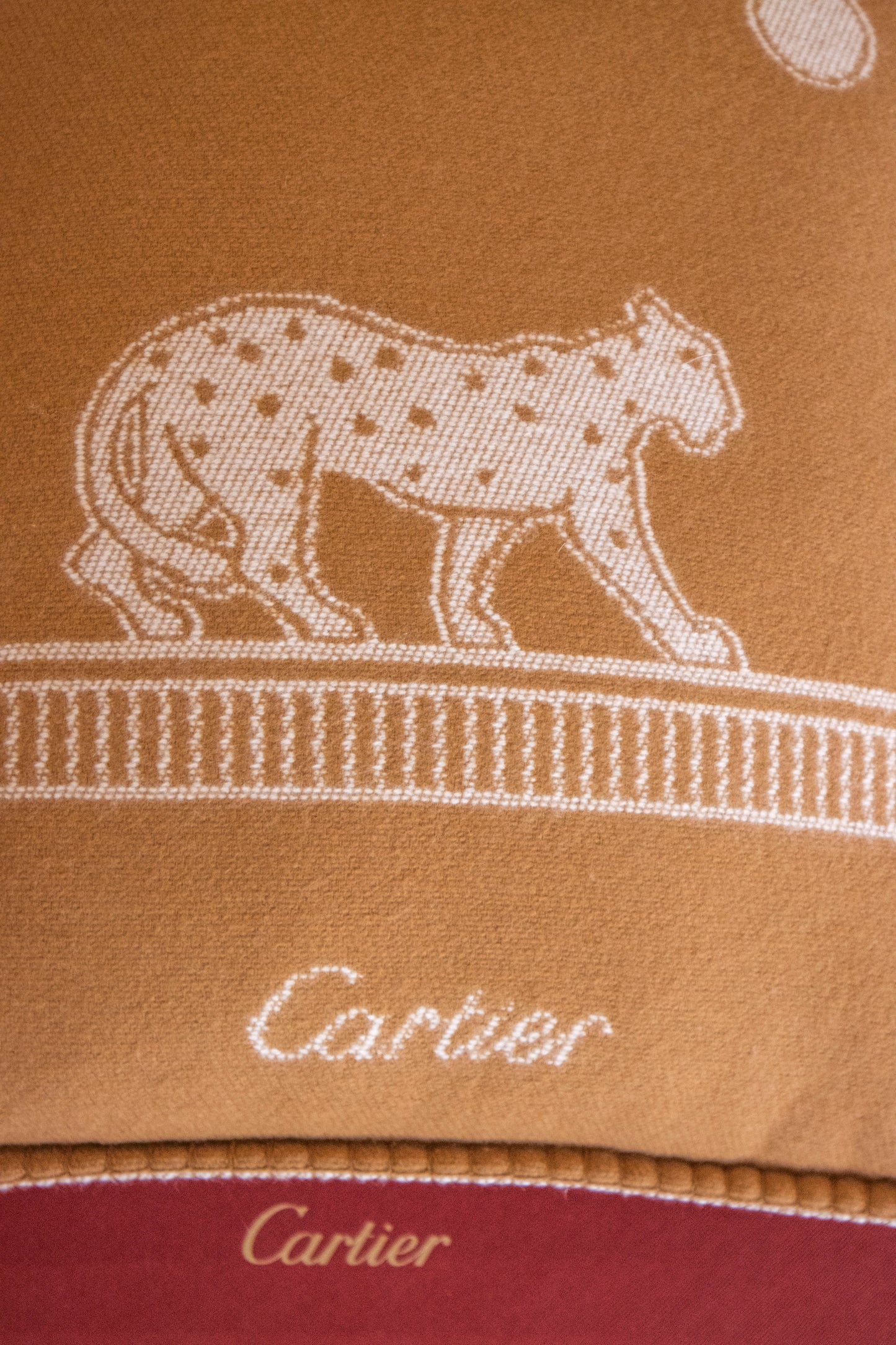 Cartier - Plaid & Kissen - Beige Panthère De Wool Cashmere