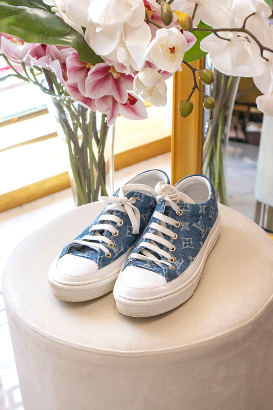 Louis Vuitton - LV Stellar Sneakers Denim Blau
