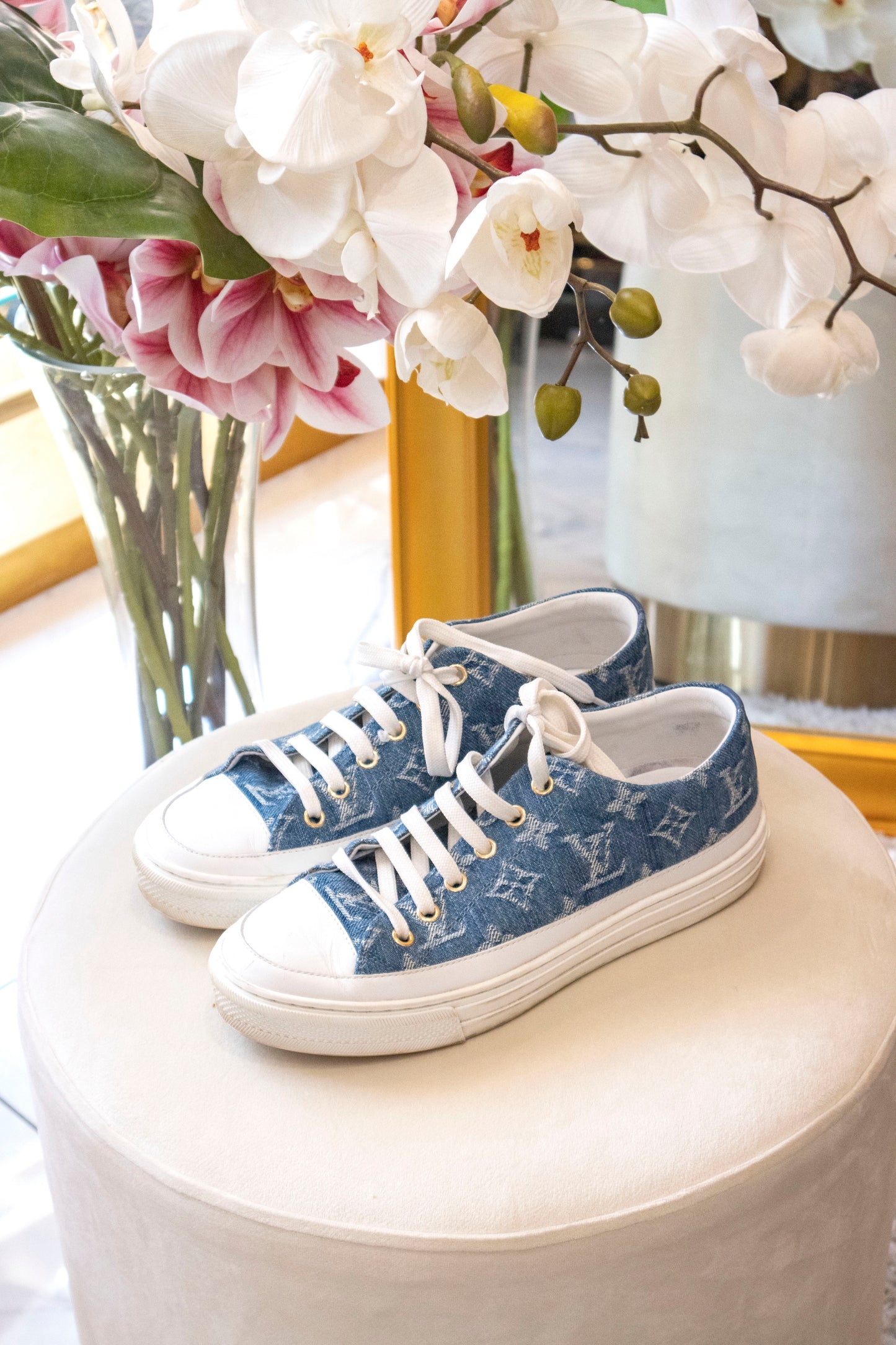 Louis Vuitton - LV Stellar Sneakers Denim Blau