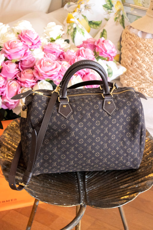 Louis Vuitton - Mini Lin Monogram Speedy Braun