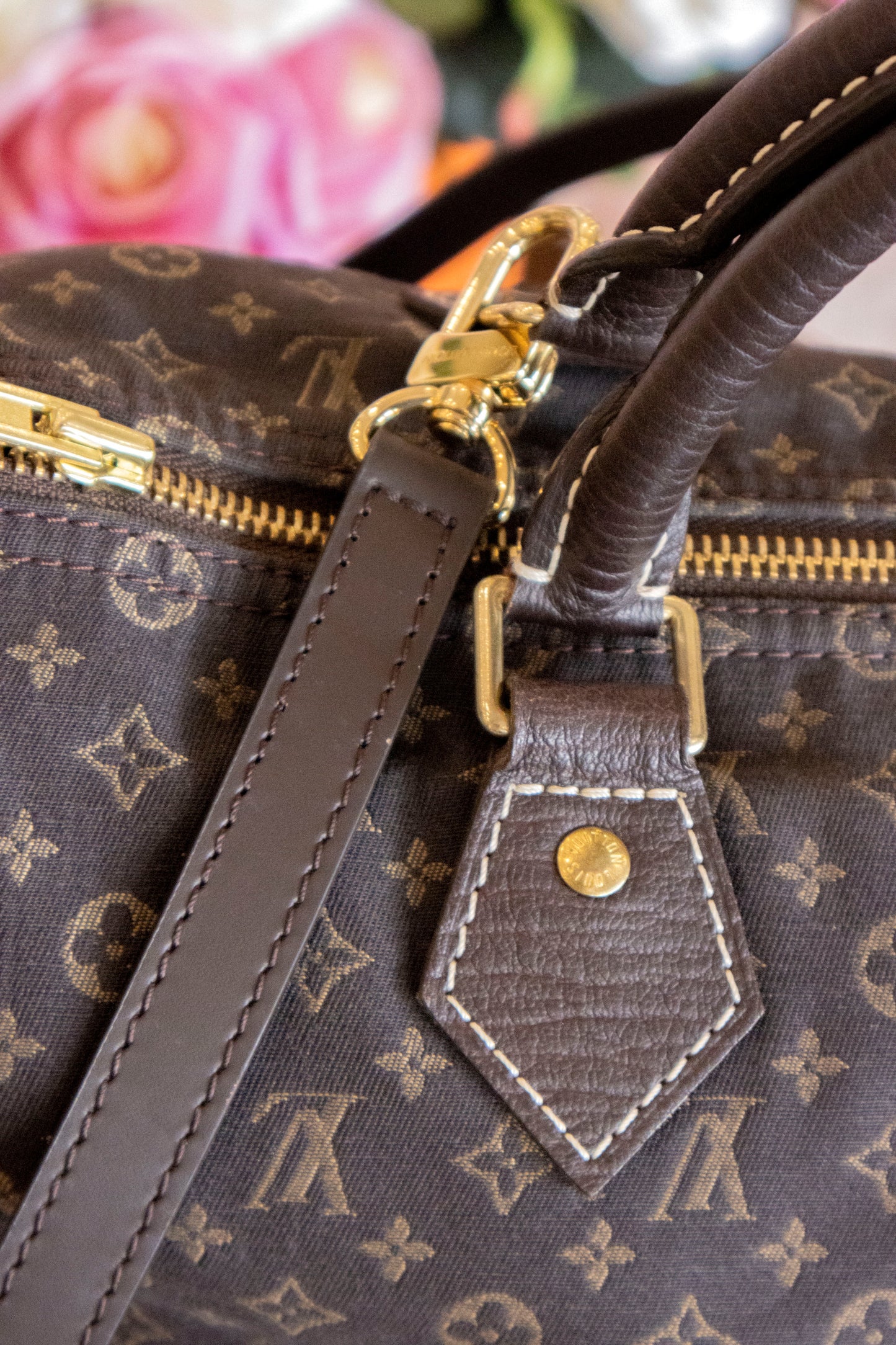 Louis Vuitton - Mini Lin Monogram Speedy Braun