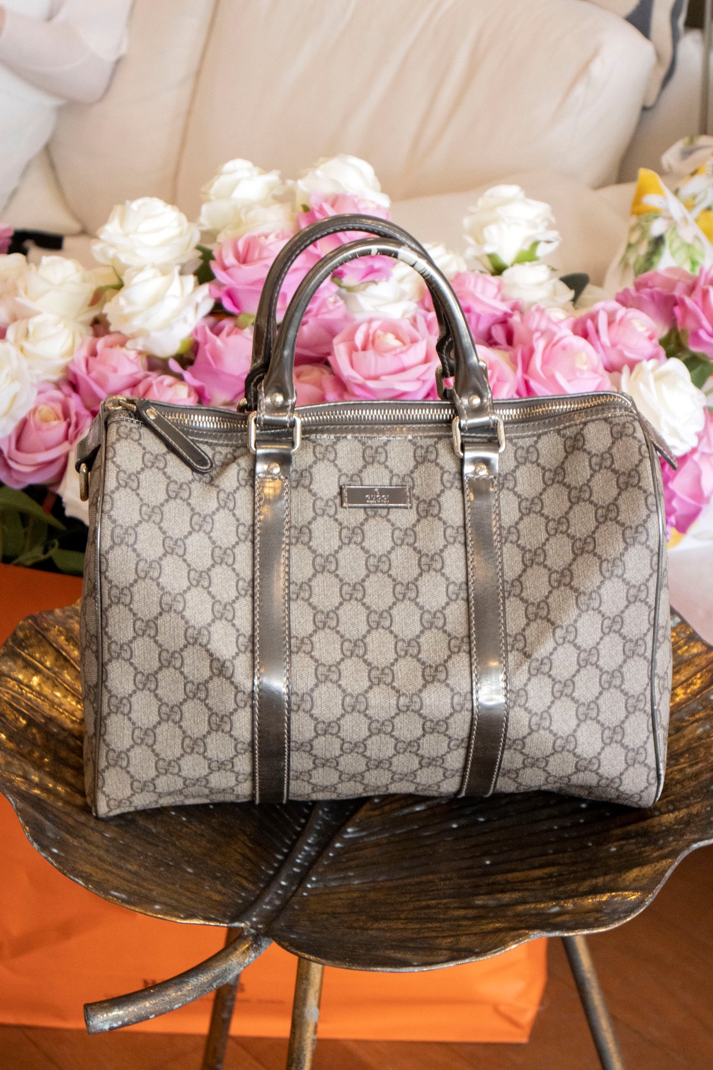 Gucci - GG Canvas Boston Bag