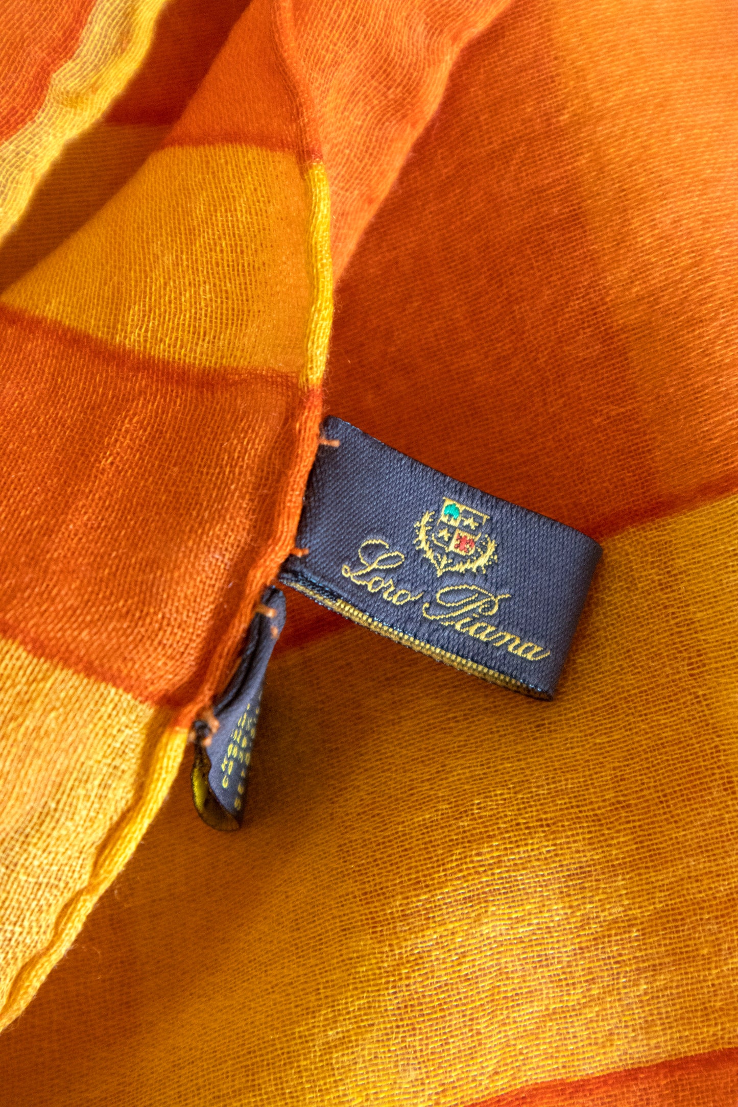 Loro Piana - Kaschmir Schal Gelb & Orange