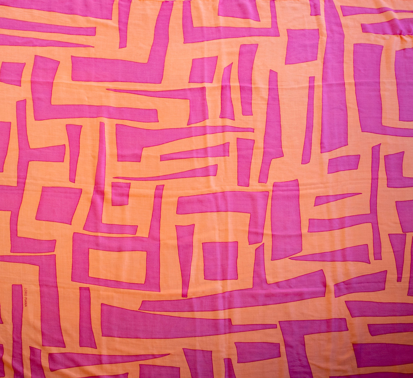 Loro Piana - Kaschmir Schal Pink & Orange