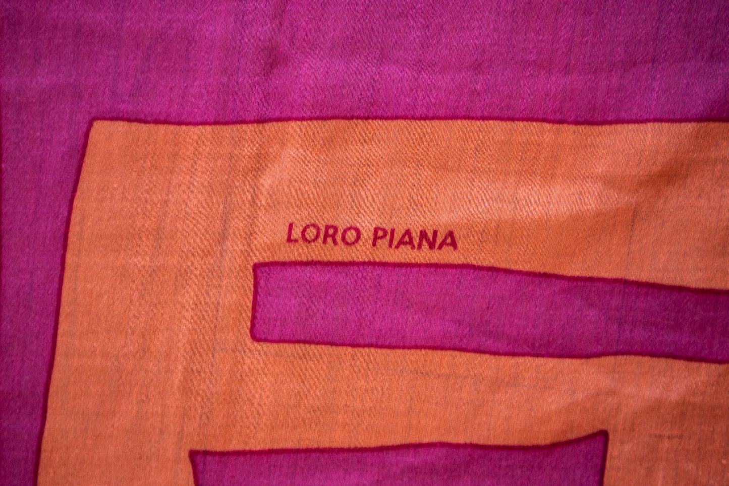 Loro Piana - Kaschmir Schal Pink & Orange